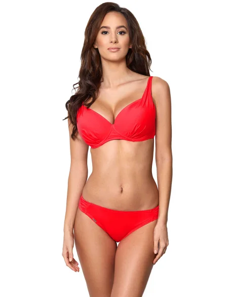 Dwuczęściowy czerwony strój kąpielowy BARBADOS [1909]