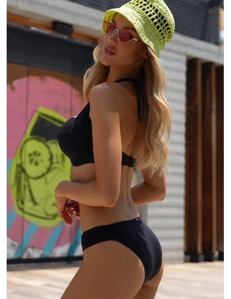 Dwuczęściowy czarny strój kąpielowy IBIZA/03 [1518]