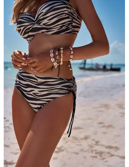 Dwuczęściowy strój kąpielowy AFRICANA [2410] w zebrę