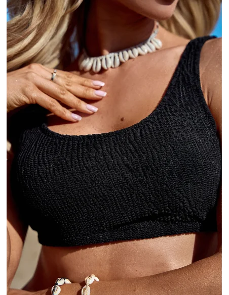 Dwuczęściowy czarny kostium kąpielowy Capri [2409]