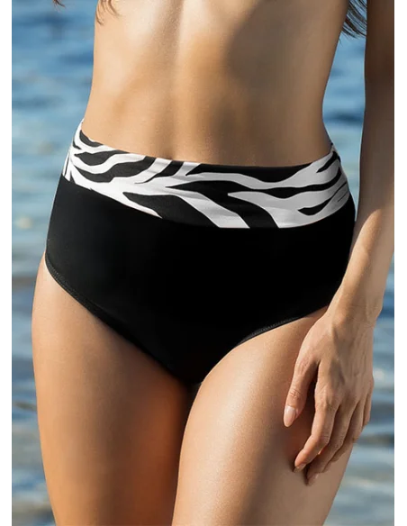 Majtki stroju kąpielowego w zebrę Kaledonia/Majorca/La Palma [2501]