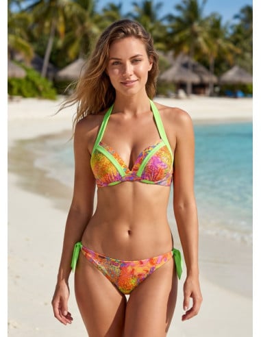 Dwuczęściowy neonowy strój kąpielowy...