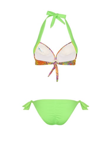 Dwuczęściowy neonowy strój kąpielowy...