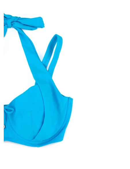 Bikini z wysokim stanem Ibiza 2519 (turkus)