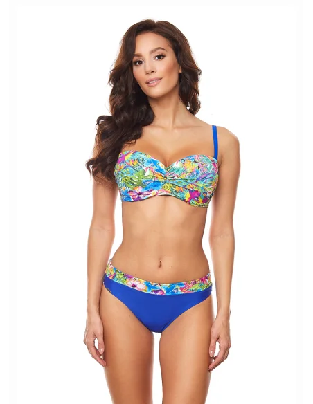 Dwuczęściowy strój kąpielowy ITAKA niebieski we wzory [1906]