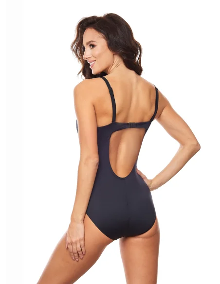 Jednoczęściowy czarny strój kąpielowy MAHE [1621]